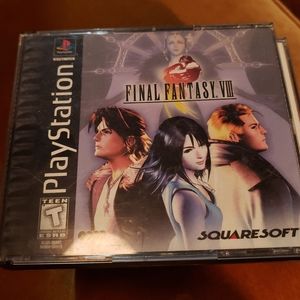 FINAL FANTASY VIII (PlayStation 1, 1999) BLACK LABEL 4- DISCS